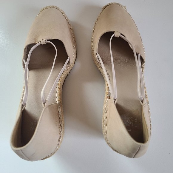 Eileen Fisher | Wedge d'Orsay Wedge Espadrille | Cream | Size 10 NWOT - Picture 5 of 15